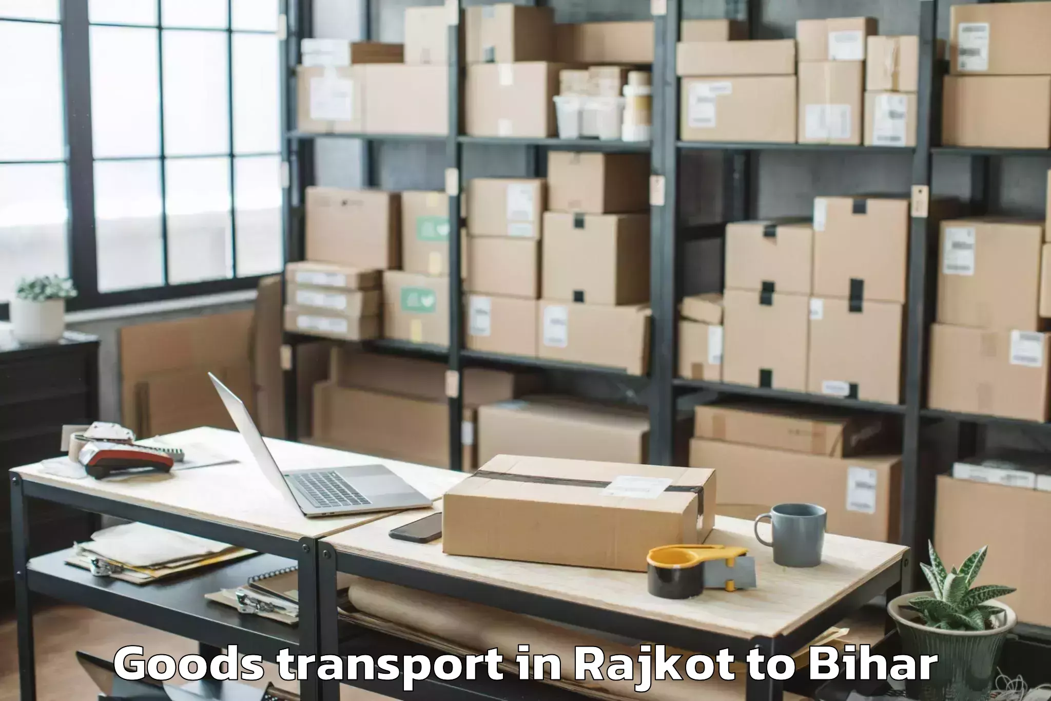 Book Rajkot to Sidhaw Goods Transport